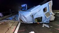 Accident grav în Ungaria. Un TIR condus de un român a lovit în plin un autocar. Imagini șocante