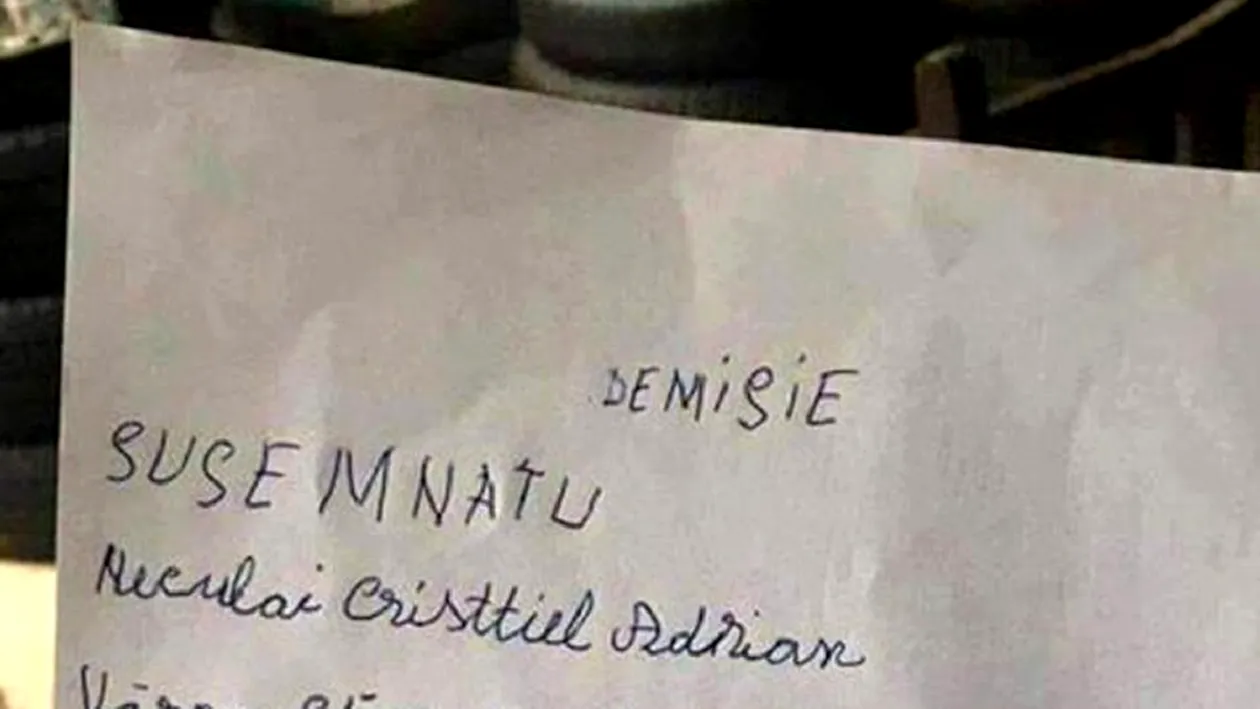 Nu e banc! Cum arată cererea de demisie a unui tânăr din Iași. Internauții au râs cu lacrimi: „Vărog sămaproba si de misia”