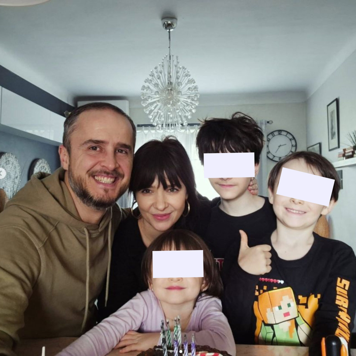 Serban Copoț si familia/Foto: social media
