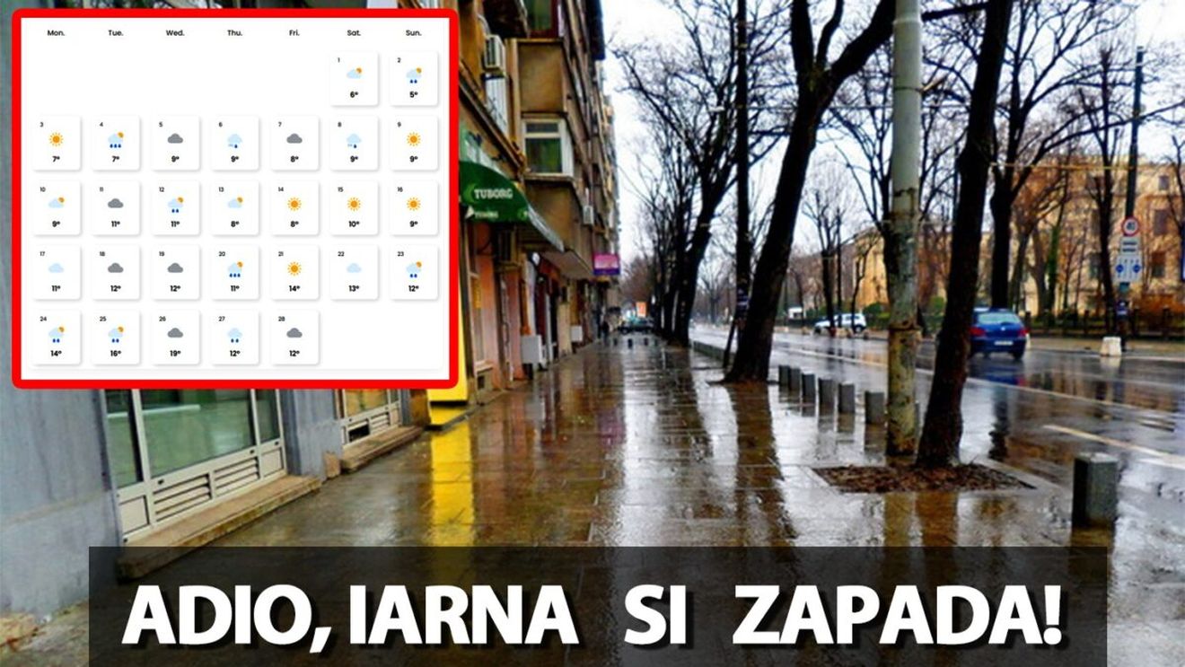 Adio, iarnă în România! Meteorologii EaseWeather anunță o iarnă fără zăpadă în România
