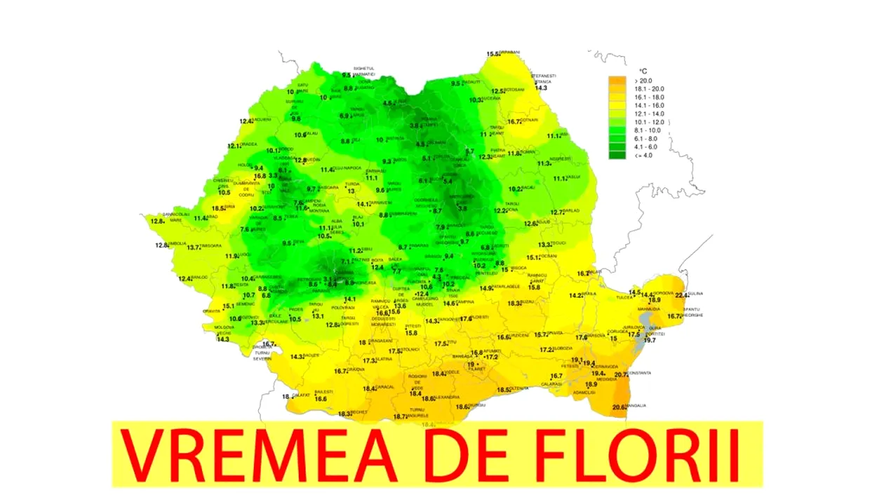 Vremea de Florii și de Paște! Meteorologii ANM au dat vestea tristă: zonele din România unde va ninge