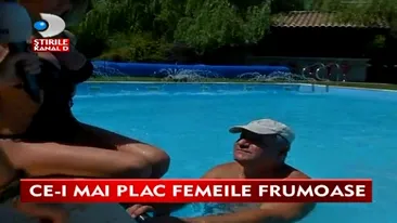 Colega de platou a lui Sharon Stone face plaja in sanii goi in Herastrau si apare in ipostaze porno la piscina cu Tantareanu!