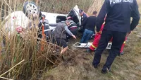 Tragedie pe DN 21, după ce două mașini s-au ciocnit și s-au răsturnat pe câmp. A fost solicitat elicopterul SMURD