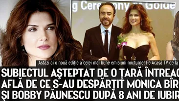 Subiectul aşteptat de o ţară întreagă! Monica Bîrlădeanu voreşte pentru prima dată despre despărţirea de Bobby Păunescu