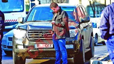 Costelus Casuneanu si-a lovit masina pe santier