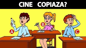 TEST IQ | Unul dintre acești 3 elevi copiază la Bacalaureat. Găsiți-l în maximum 5 secunde!