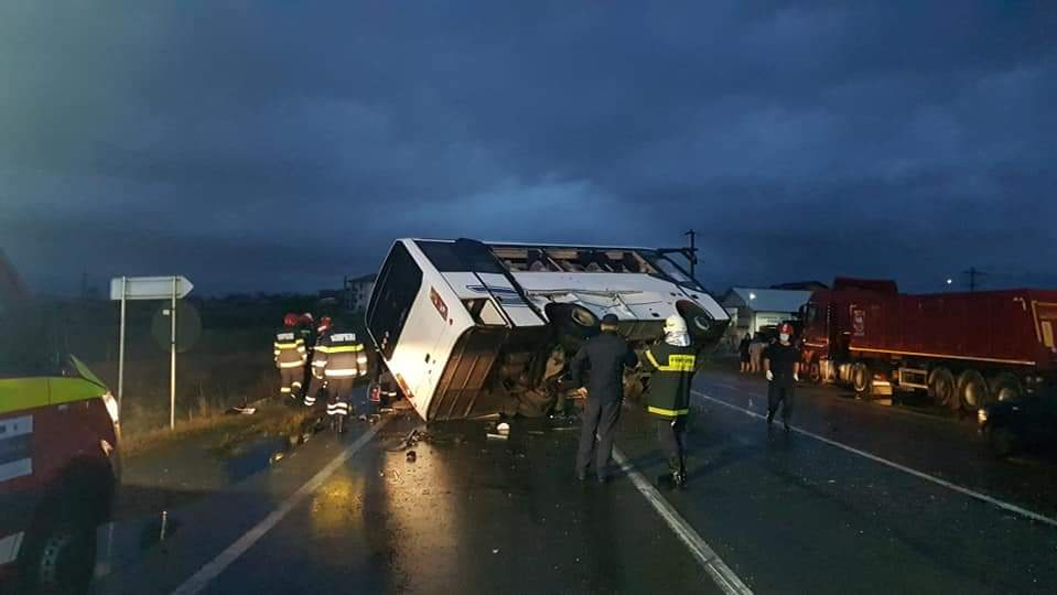 Grav accident la Iași, soldat cu 13 victime! A fost aplicat Planul Roșu de Intervenție VIDEO