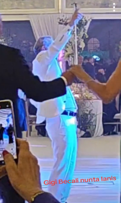 Gigi Becali a făcut show la nunta lui Ianis Hagi/ Sursa foto: TikTok