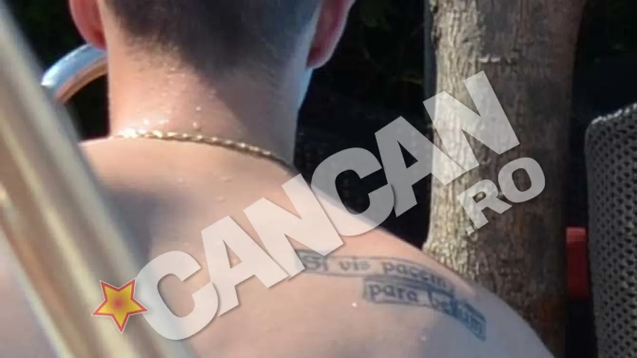 Andrei Nastase si-a tatuat pe umar o expresie celebra din perioada romanilor: Daca vrei pace, pregateste-te de razboi