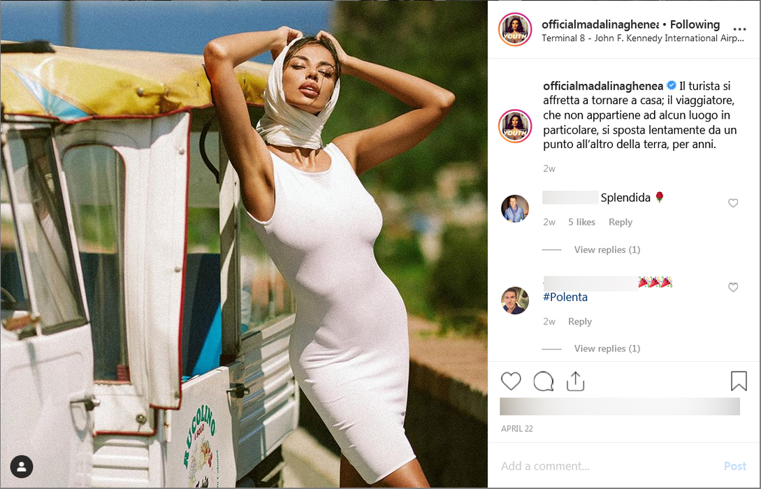 Mădălina Ghenea și Vito Schnabel au mers în America
