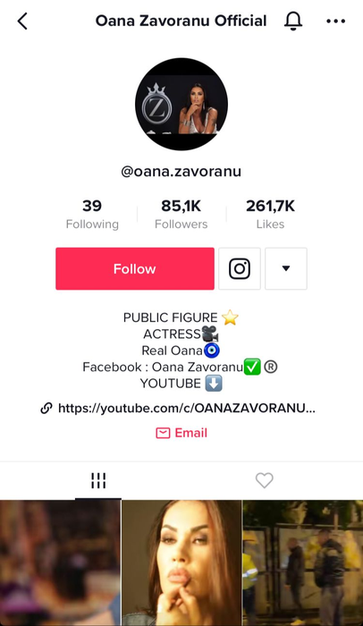 Oana Zăvoranu e "virală" pe TikTok