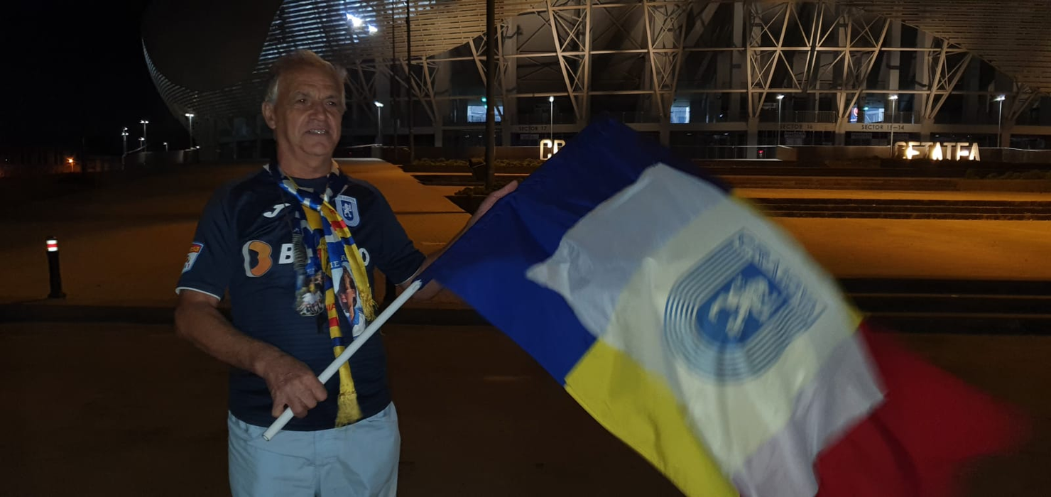 Ion Popa a venit din Băilești doar ca să stea la poarta stadionului în timpul meciului echipei favorite