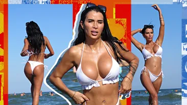 Daniela Crudu a declanșat un ”tsunami” puternic după ce a plonjat în apă cu silicoanele XXL!