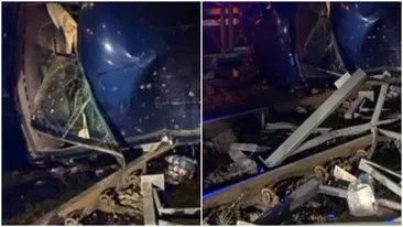 Beat și cu permisul anulat, un tânăr de 28 de ani s-a avântat pe Șoseaua Virtuții din București. A ajuns să „îmbrățișeze” cu mașina gardul și linia tramvaiului 41