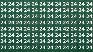Test de perspicacitate | Doar 1 dintre 10 oameni îl găsește în 7 secunde: Identificați singurul număr diferit de 24!