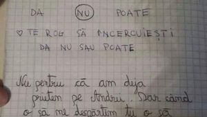 Ce răspuns a primit un elev, după ce i-a cerut unei fetiţe să fie iubita lui: “Dragă Giorgiana…” / “O să mai dureze o lună sau două”