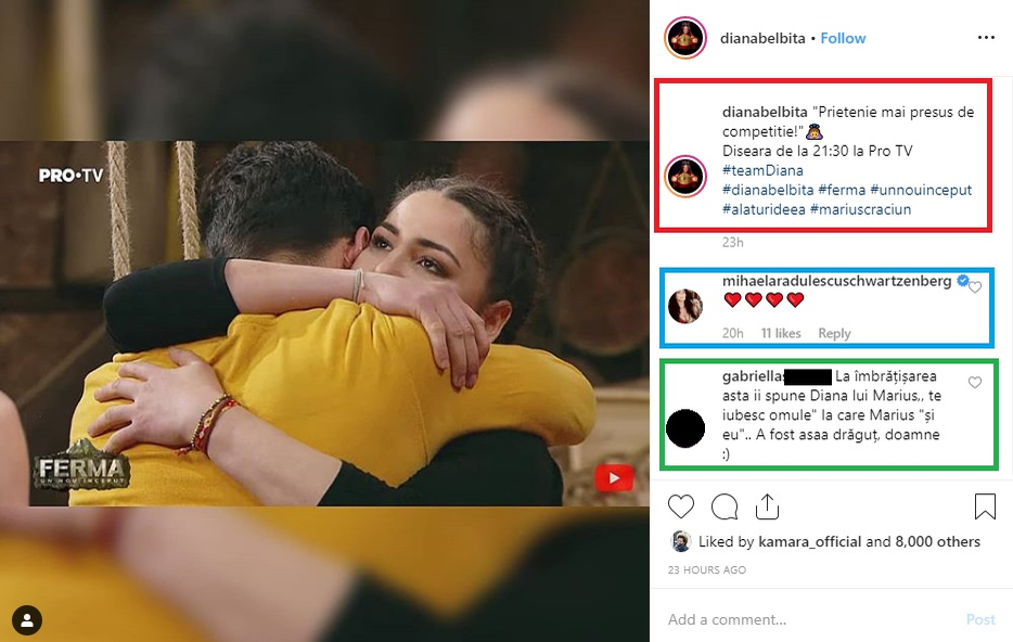 Diana Belbiță a părăsit Ferma după ce a pierdut duelul cu Marius Crăciun, concurentul cu care a făcut sex. Ce mesaj emoționant i-a transmis