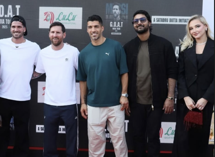 O româncă și soțul ei, prezenți la gala „GOAT India Tour 2025”. Andra Medintu s-a întâlnit cu Messi