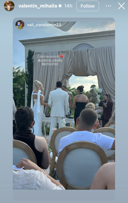 Vara nunților la echipa națională. Valentin Mihăilă s-a căsătorit cu Ami într-un decor de poveste