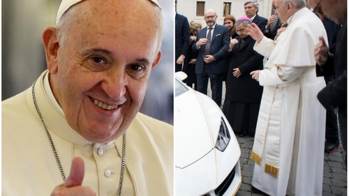Papa Francisc a primit cadou un Lamborghini Huracan de culoare albă! A spus rapid ce plănuieşte să facă cu super maşina după ce a sfinţit-o