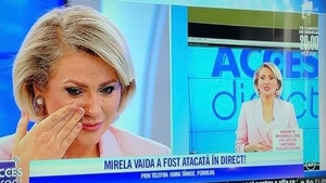 ȘOCANT! Mirela Vaida a fost atacată în direct, la TV „A venit fix spre capul meu cu pietroiul” VIDEO