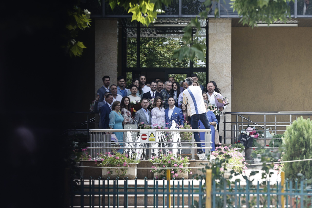 Iulia Florescu și Lucian Becali s-au cununat, joi, la Primăria Voluntari