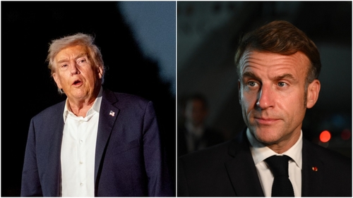 Imagini din culise de la conferința de pace din Egipt. Ciudata strângere de mână dintre Trump și Macron