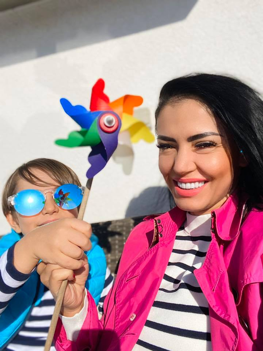 Andreea Mantea și fiul ei