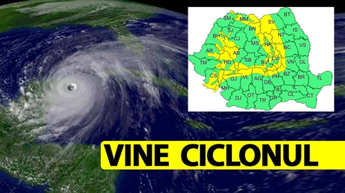 ANM, în alertă! Un ciclon din Atlantic se apropie periculos de România