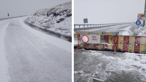 Cod roșu de ninsori și viscol pe Transalpina! Șoferii, sfătuiți să evite zona