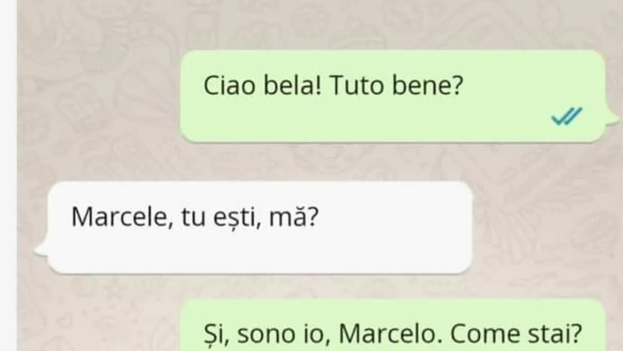 BANCUL ZILEI | Sono io, Marcelo. Come stai?