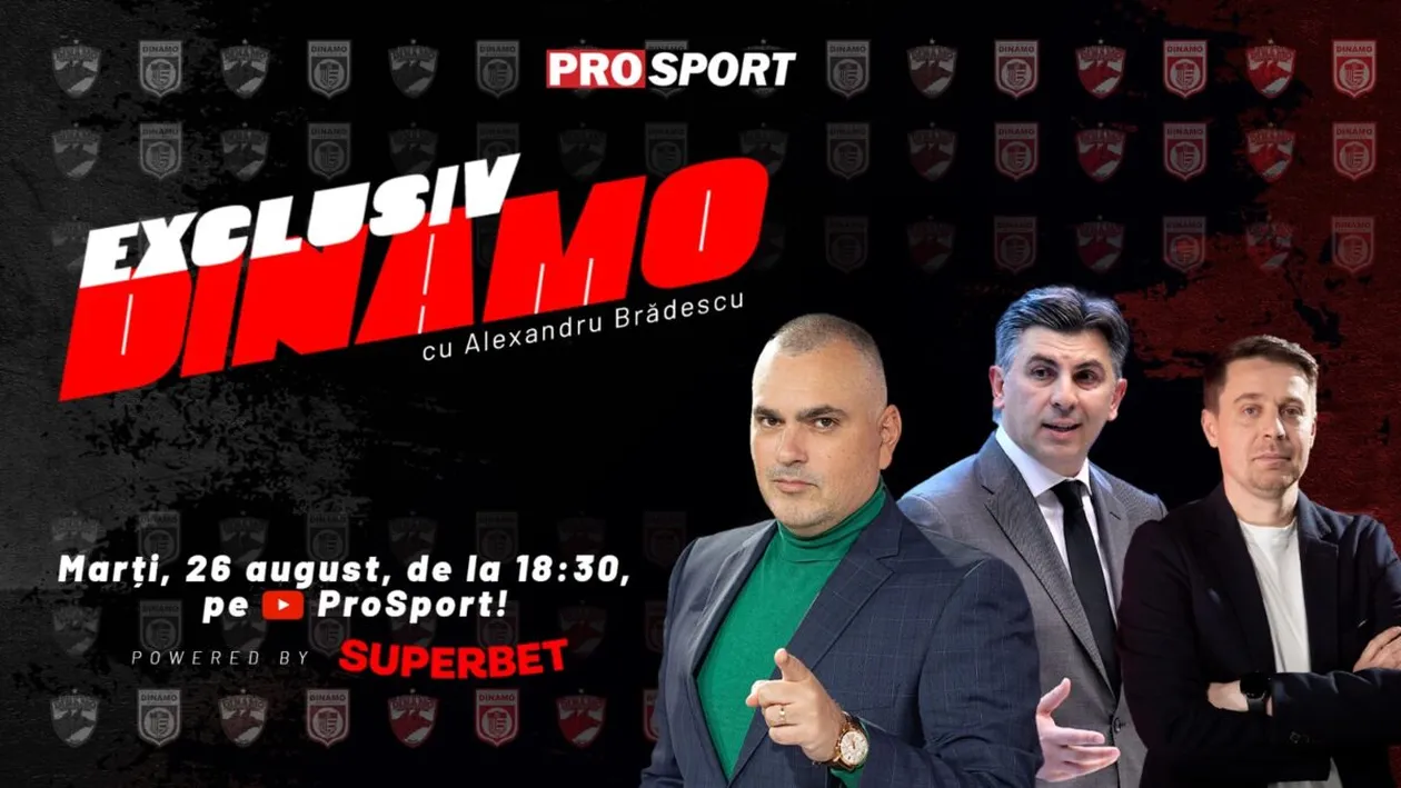 EXCLUSIV DINAMO, azi de la ora 18.30. Ionuț Lupescu, invitat special: cine este omul care primește mai multă putere la Dinamo și noutăți despre asociere și noul stadion!