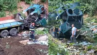 Cine sunt cei doi muncitori care și-au pierdut viața în accidentul din Gorj. Mașina în care se aflau s-a răsturnat într-o râpă