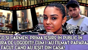 Franco si Carmen, prima iesire in public in postura de logoditi! Cum i-au filmat paparazzii si ce au facut cand au iesit din casa!