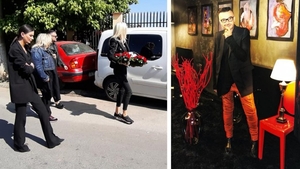 A aparut la inmormantarea lui Razvan Ciobanu. Cine este, de fapt, blonda din imagini