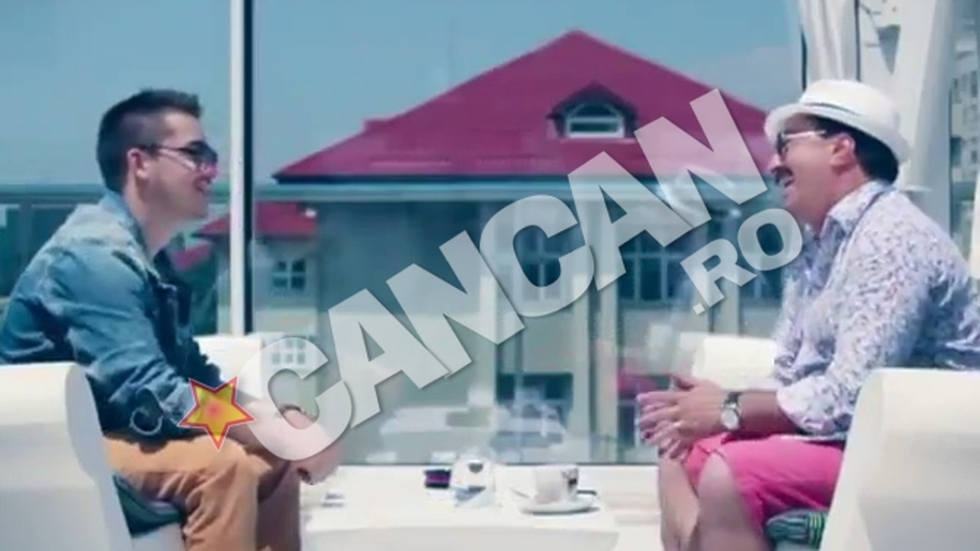 Tociu a facut un brand din tinuta pe care a purtat-o in noaptea in care a facut sex cu amanta pe plaja! S-a imbracat la fel in videoclipul lui Adrian Tutu