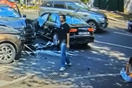 Imagine de la accidentul provocat de Toto Dumitrescu / sursa: gsp.ro