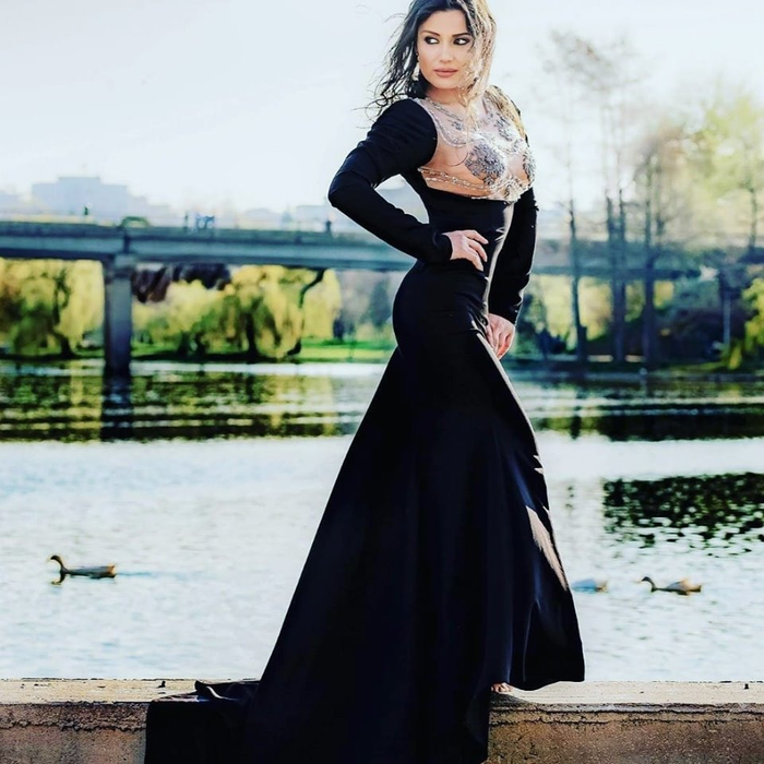 Bianca a ajuns model pentru designerul Florin Burescu