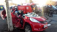 Accident grav în Capitală! Cinci persoane, printre care și doi copii, au fost rănite. FOTO