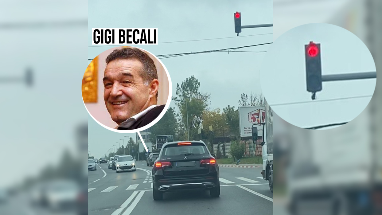 Gigi Becali a ignorat regulile de circulație