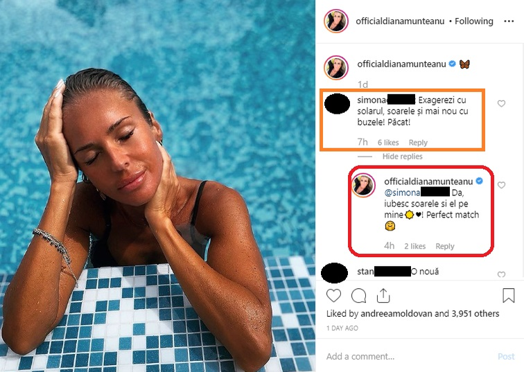 Diana Munteanu a spus câte kilograme are, dar și înălțimea ei. Vedeta de la Antena 1 arată demențial în costum de baie la 40 de ani