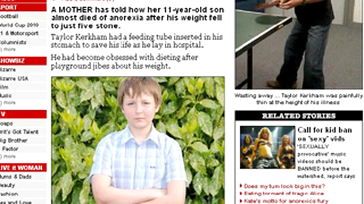 Anorexic la 11 ani: Refuzam sa ma spal! Credeam ca si sapunul are calorii!