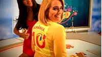 ANDREEA ESCA şi CORINA CARAGEA, mesaj pentru tricolori! Cum s-au pozat cele două vedete