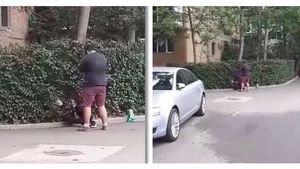 Scene șocante filmate pe o stradă din Timișoara! Doi tineri, “afumați” grav de drogul “Zombie”