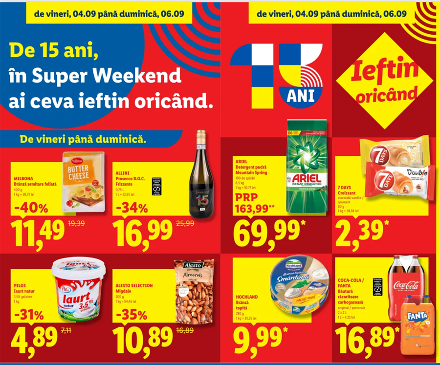 Oferte LIDL weekendul 4-8 septembrie