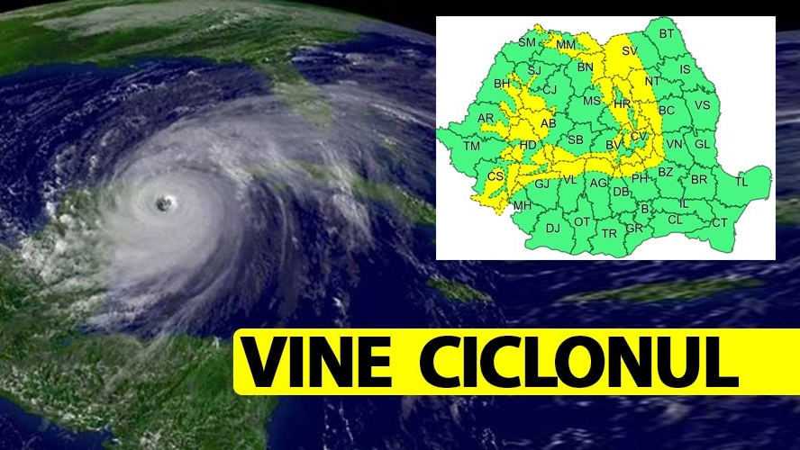 ANM, în alertă! Un ciclon din Atlantic se apropie periculos de România