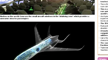 Ia uite cum va arata avionul viitorului! Airbus construieste prima aeronava transparenta
