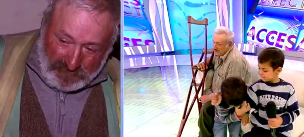 FOTO / Mara Bănică, cadou emoţionant pentru un tată invalid care creşte singur şase copii: „E din suflet, în memoria bunicii mele”