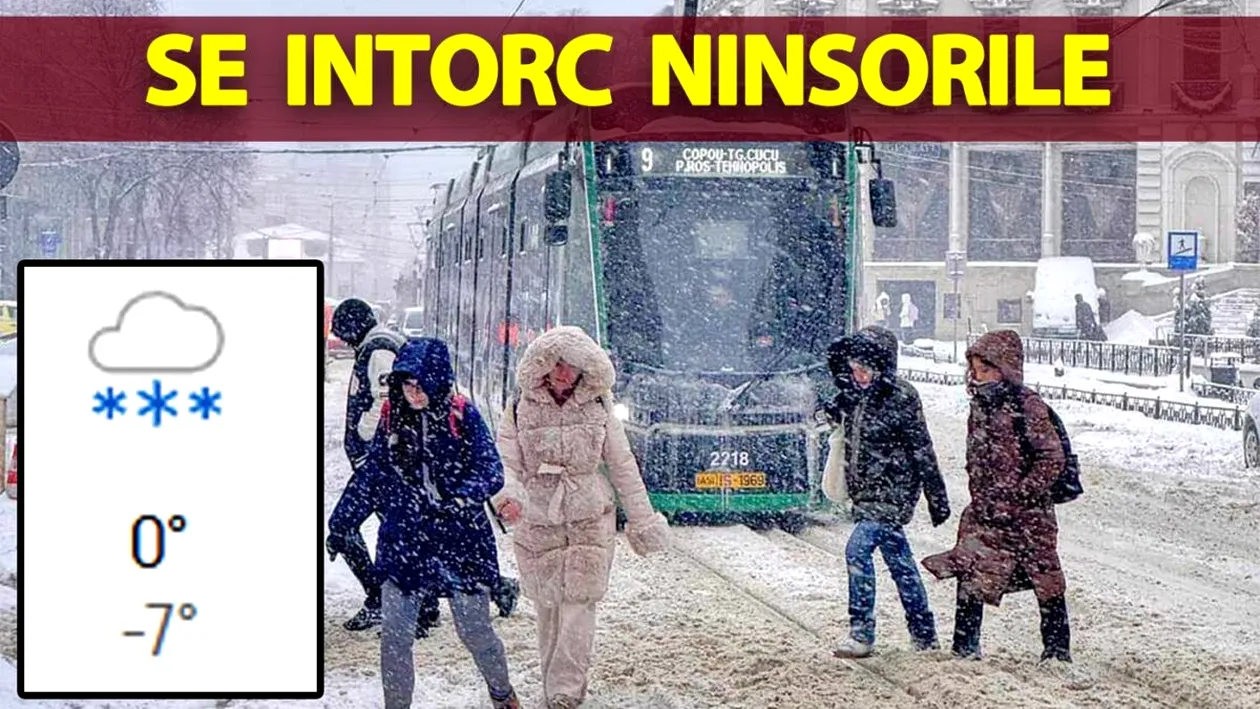 Meteorologii Accuweather au făcut anunțul oficial: Pe ce dată exactă se întorc ninsorile în București și în celelalte orașe din România