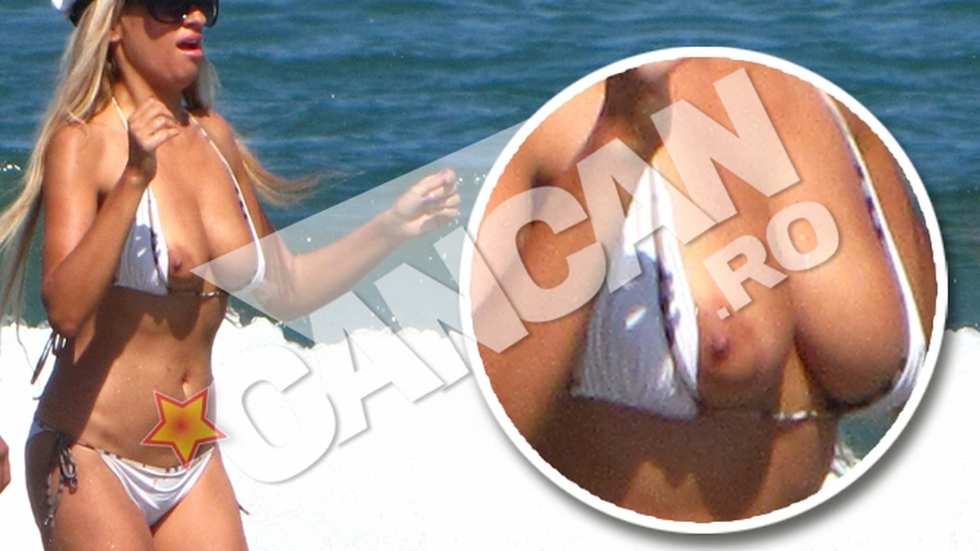 Sanziana Buruiana, ravasita dupa un preludiu excitant in mare! S-a frecat de iubitul ei cu sanii pe afara